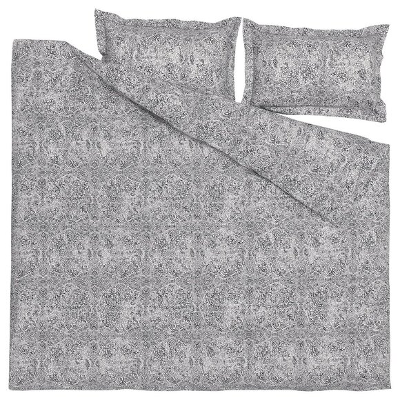 New ! IKEA ÄNGSKLOCKA Duvet Cover And Pillowcase(s) Full/Queen COTTON 004.932.95 - Picture 4 of 7